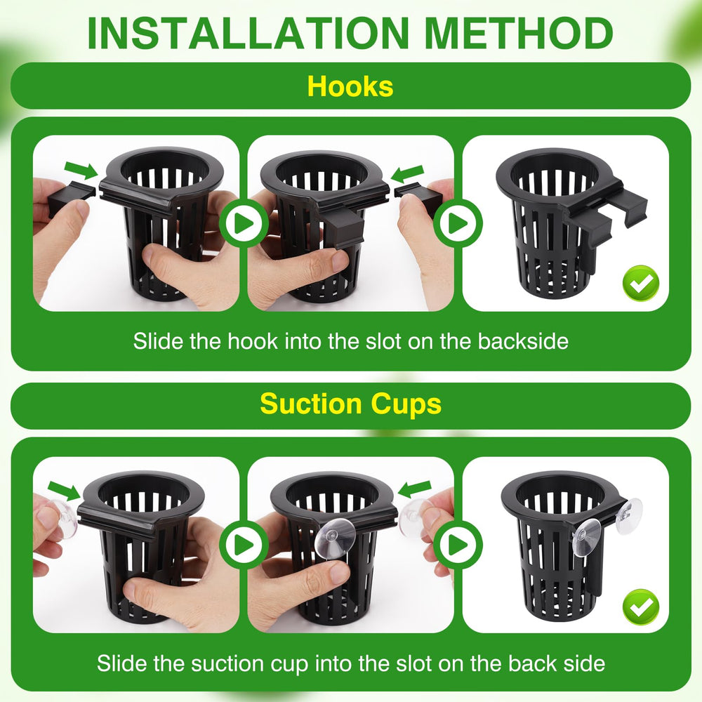 Portaplanta Borlech conjunto de 4 piezas para decoración y cultivo en acuario.