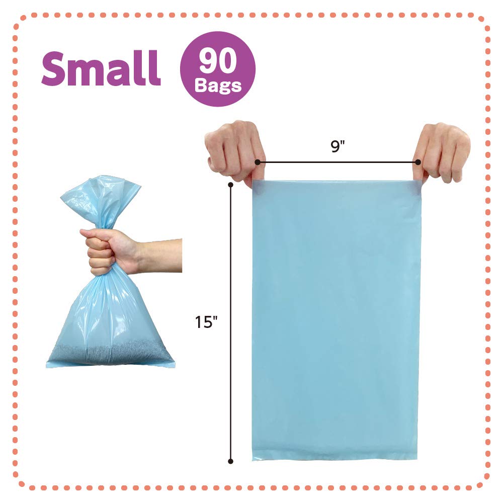 BOS Amazing Odor Sealing Bags para desechos felinos, sin fragancia y uso diario.