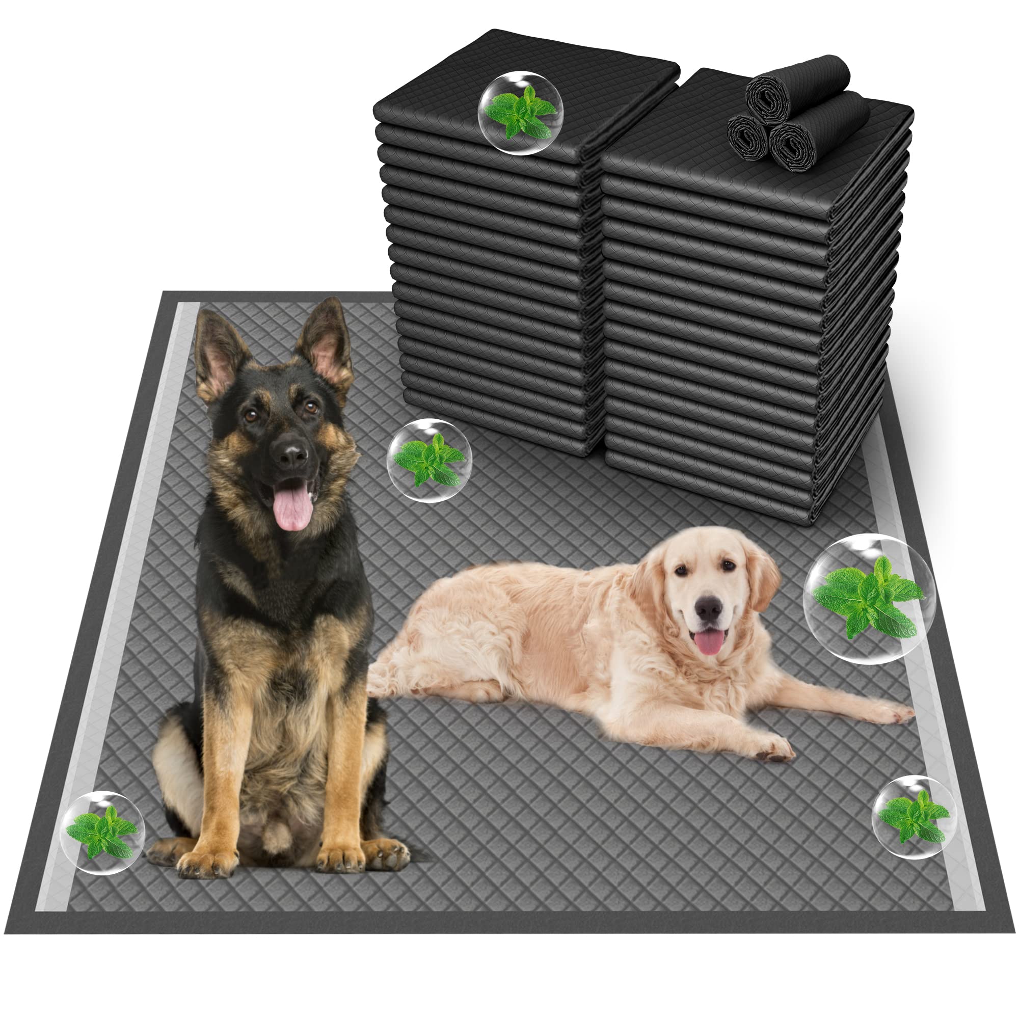 Boscute Pads absorción XXXL 36x36 con carbón activo para mantener seca la zona de juego