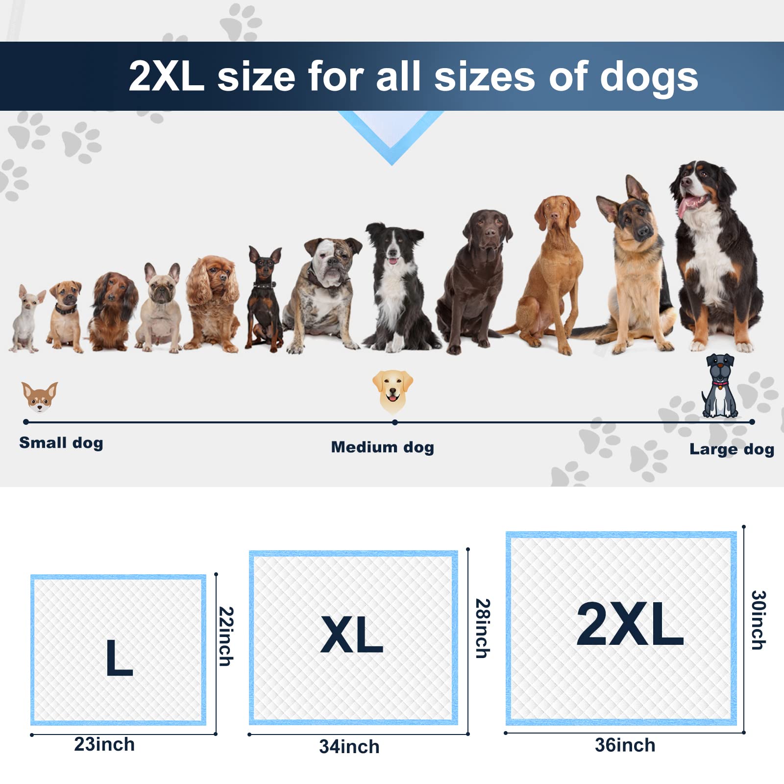 Tapete ideal para cachorros y mascotas mayores con alta absorción.
