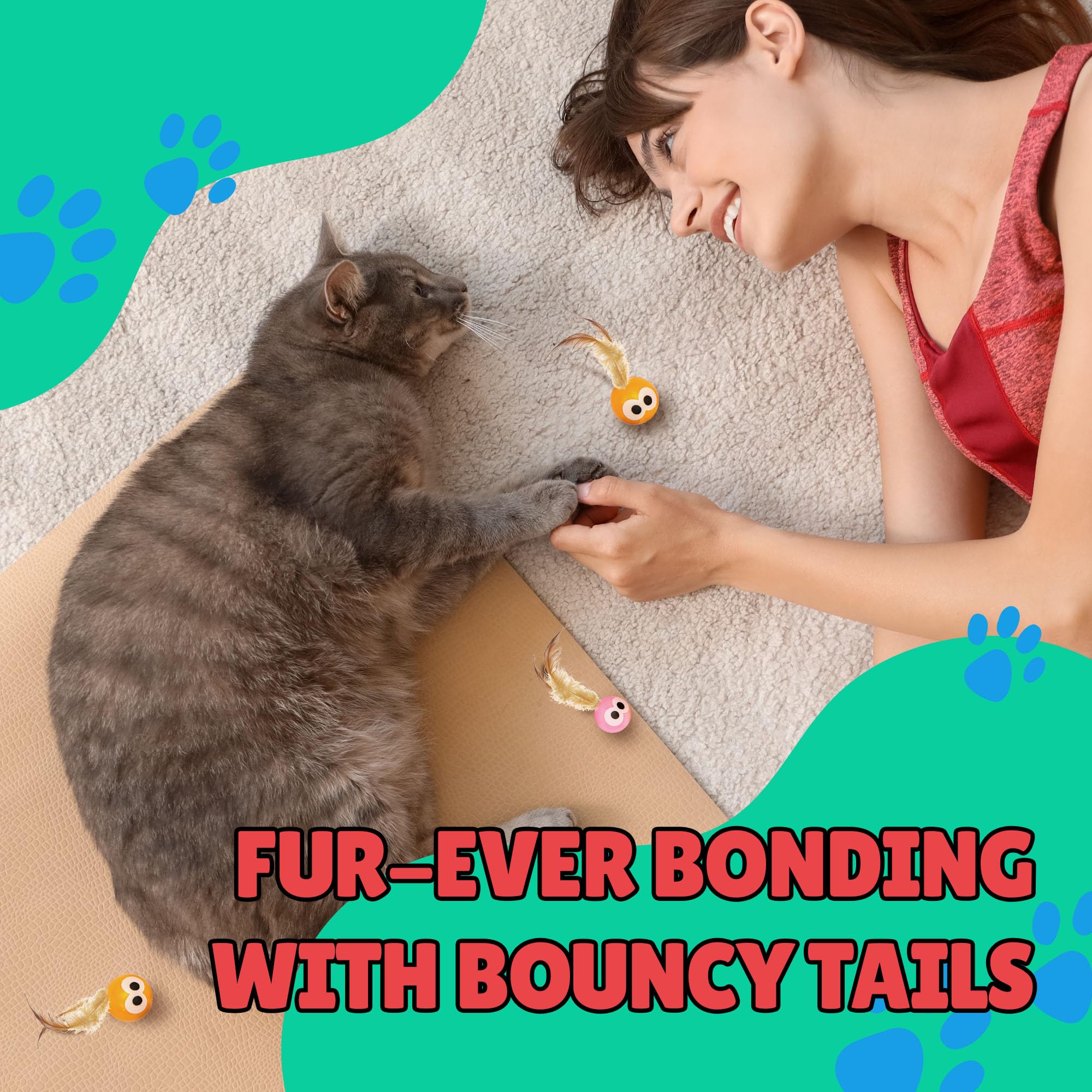 Bouncy Tails: bola de goma duradera para rebotes constantes y juego prolongado