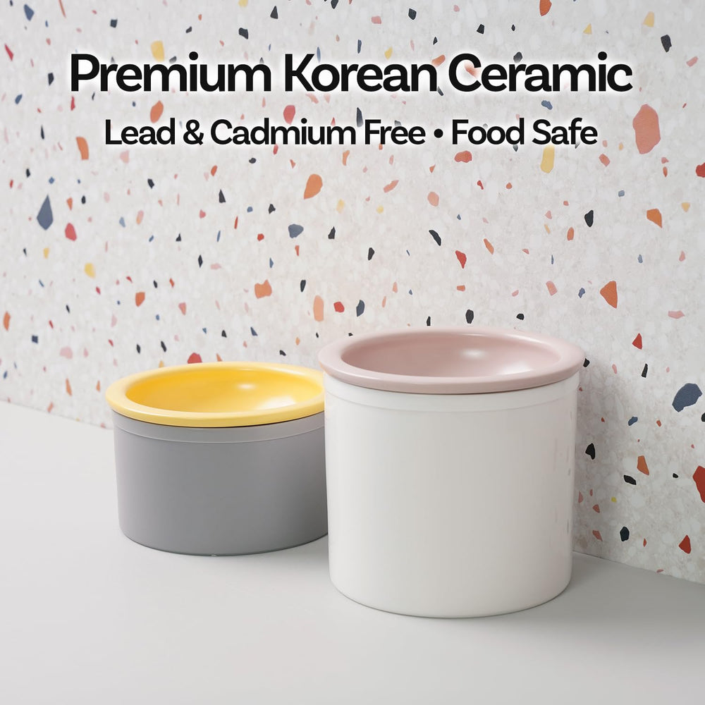 BOWLBOWL Hello Bowl: esmalte libre de plomo y cadmio, apto para uso diario.