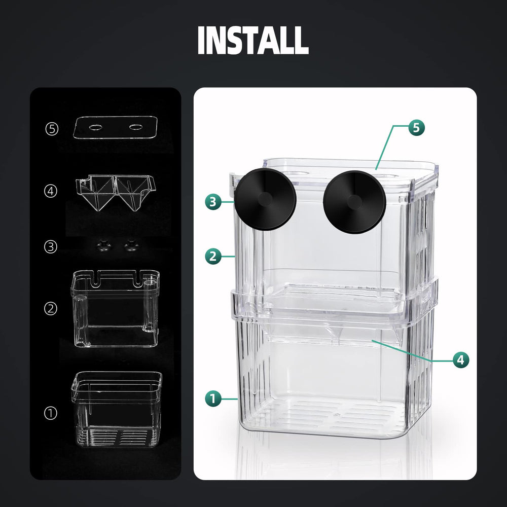 Sujeción con ventosas BoxTech diseño flotante mantiene la caja fija.