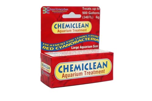 Boyd Chemi-Clean 6g aplicación en tanque para eliminar cianobacterias sin estresar peces.