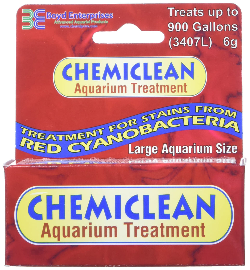 Boyd Chemi-Clean 6g eliminacion-cianobacterias-azules-verdes, mejora la claridad del agua del acuario.