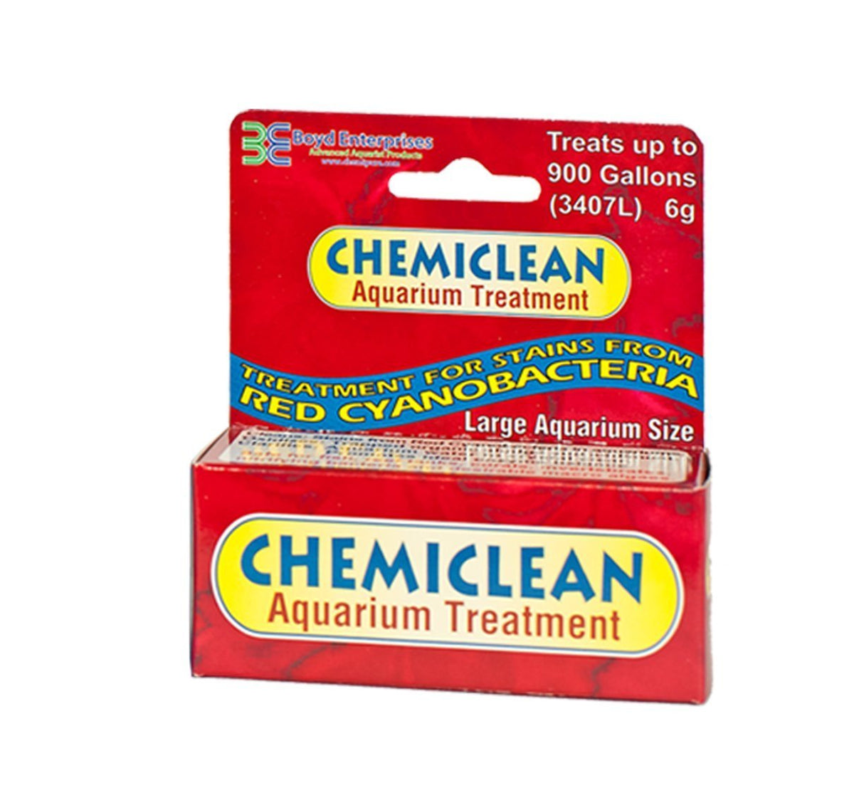Boyd Chemi-Clean 6g, tratamiento contra cianobacterias, mejora la claridad del acuario