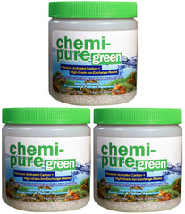Boyd Chemi Pure Green en bolsa de nylon para filtración rápida en acuarios plantados.