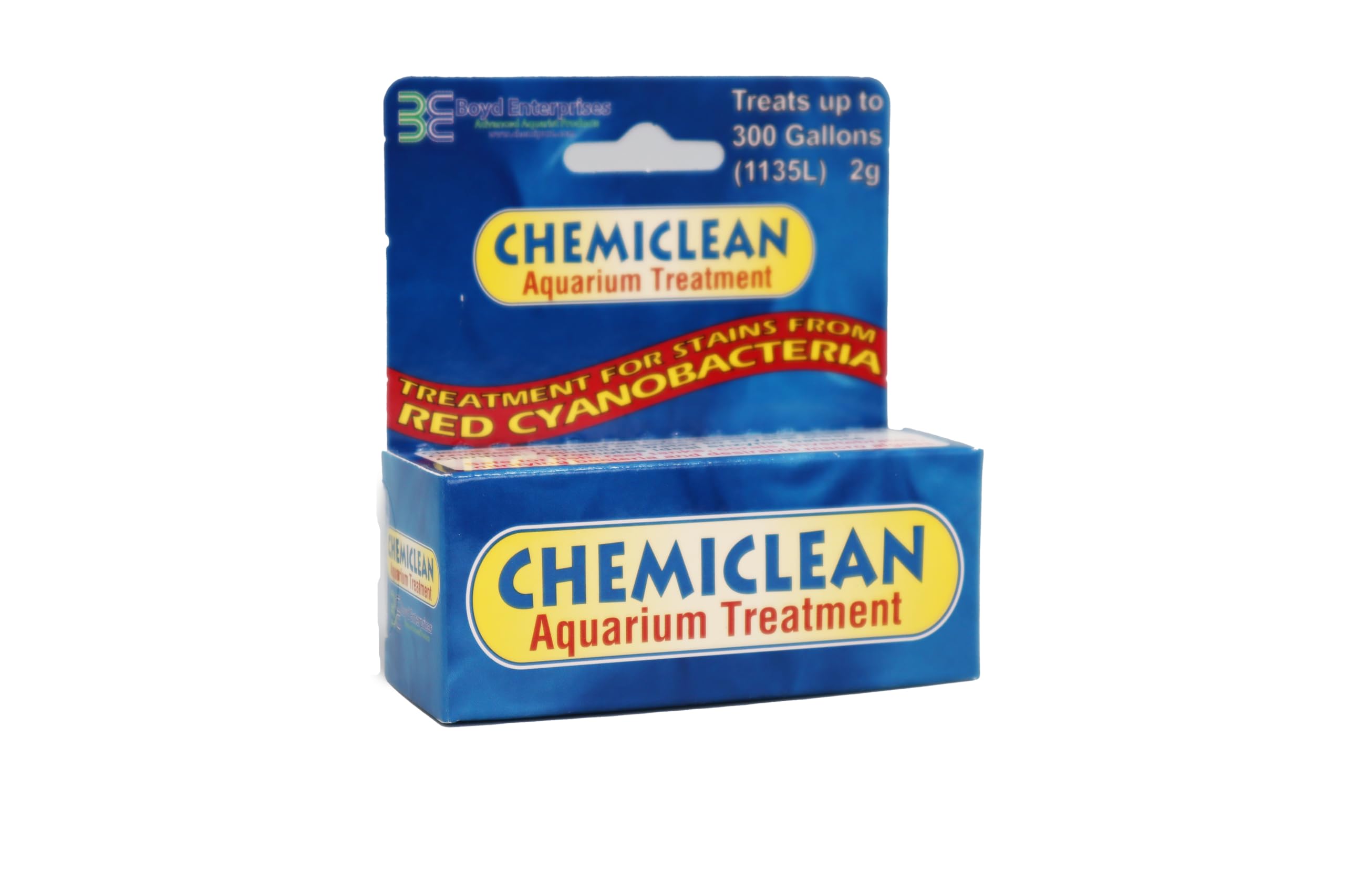 Boyd Chemiclean 2g aplicado en acuario para eliminar cianobacterias