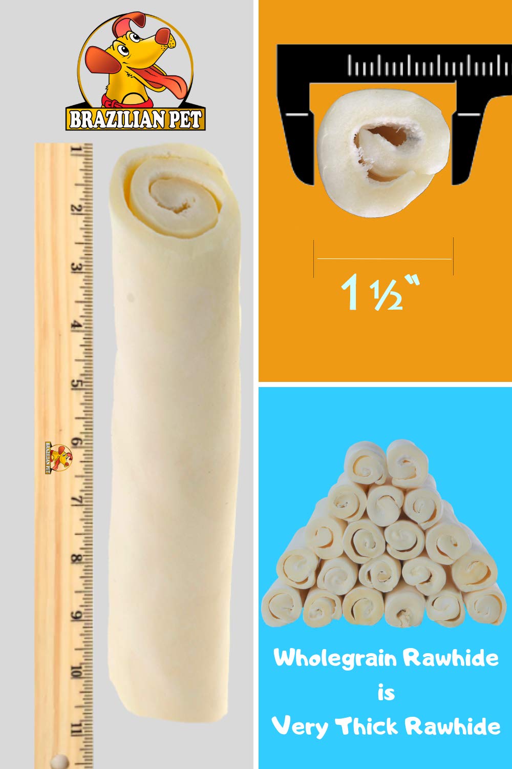 Sin olor ni grasa, Brazilian Pet Premium Retriever Rolls favorece masticación limpia