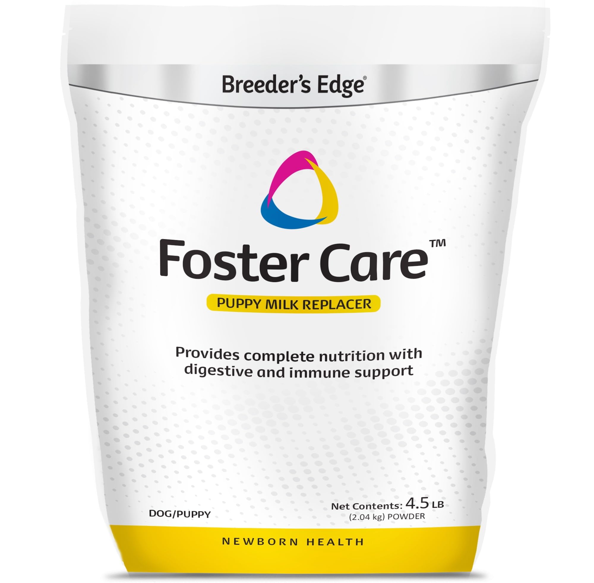 Breeder's Edge Foster Care leche para cachorro, nutrición completa para crecimiento.