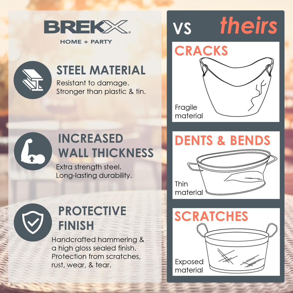 BREKX capacidad 15 cuartos, ideal para cuerdas y juguetes grandes.