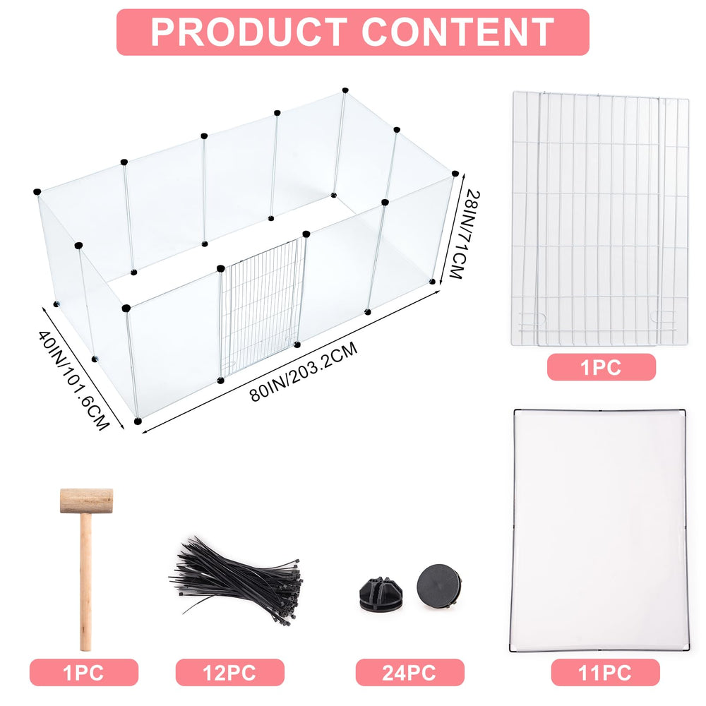 Paneles modulares de Brian & DANY para adaptar la jaula al tamaño de tu mascota.