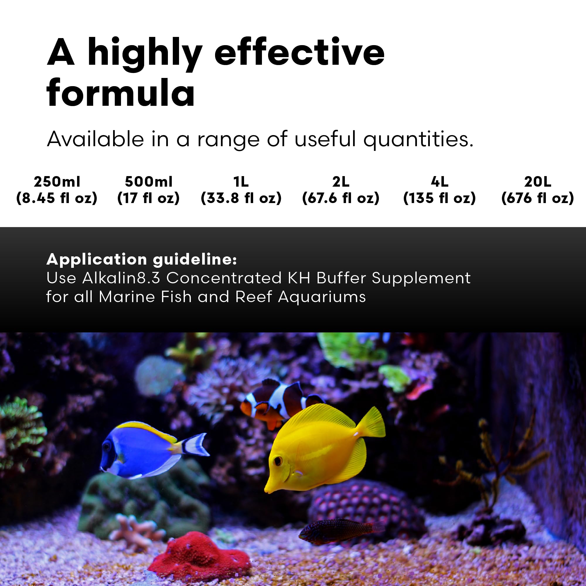 Brightwell Aquatics Alkalin8.3, kit de prueba guía el ajuste de KH.