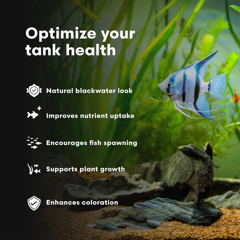 Brightwell BlackWater: agua ligeramente oscura para realzar el aspecto natural del tanque plantado.
