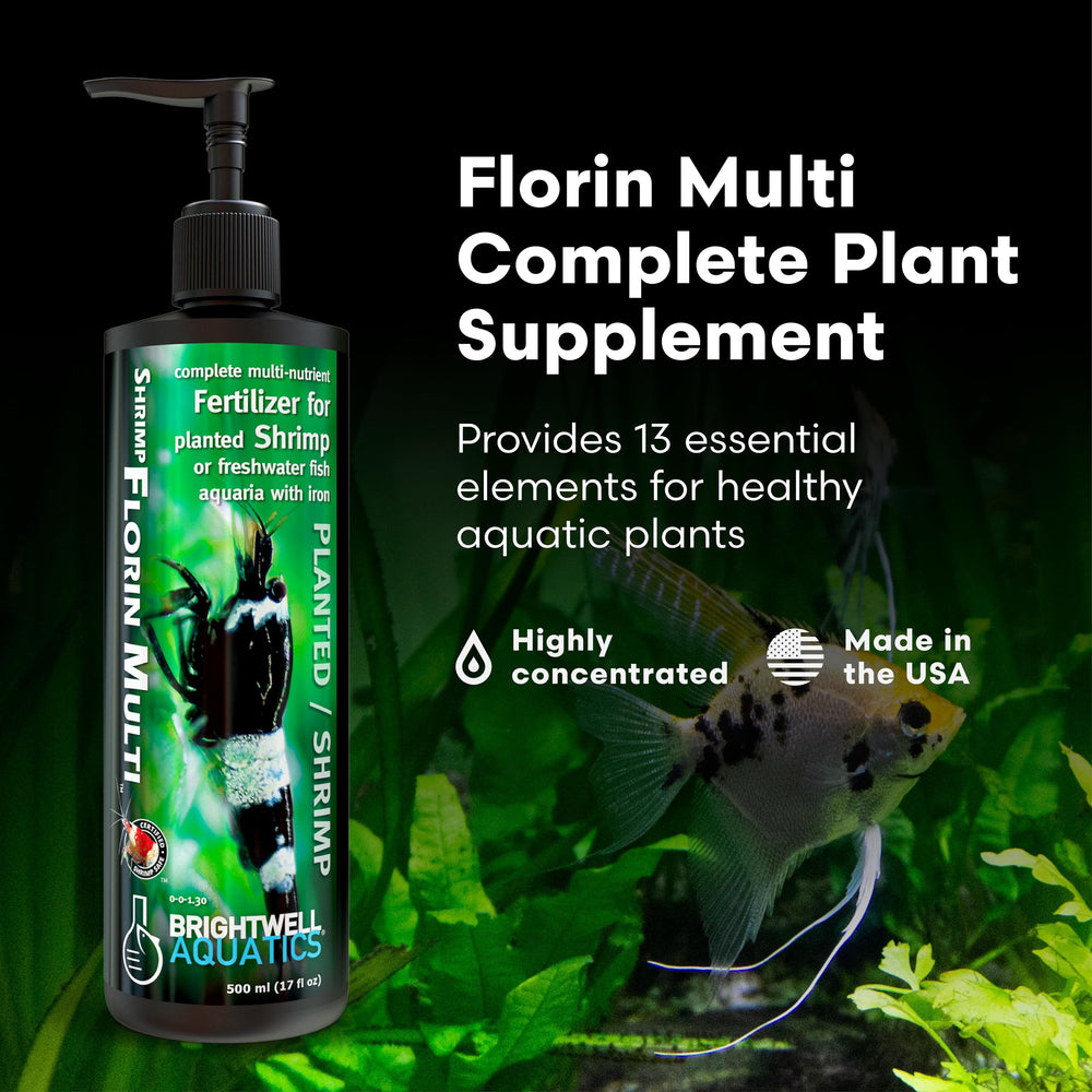 Brightwell Aquatics Shrimp FlorinMulti: potencia crecimiento de hojas y colores vivos.