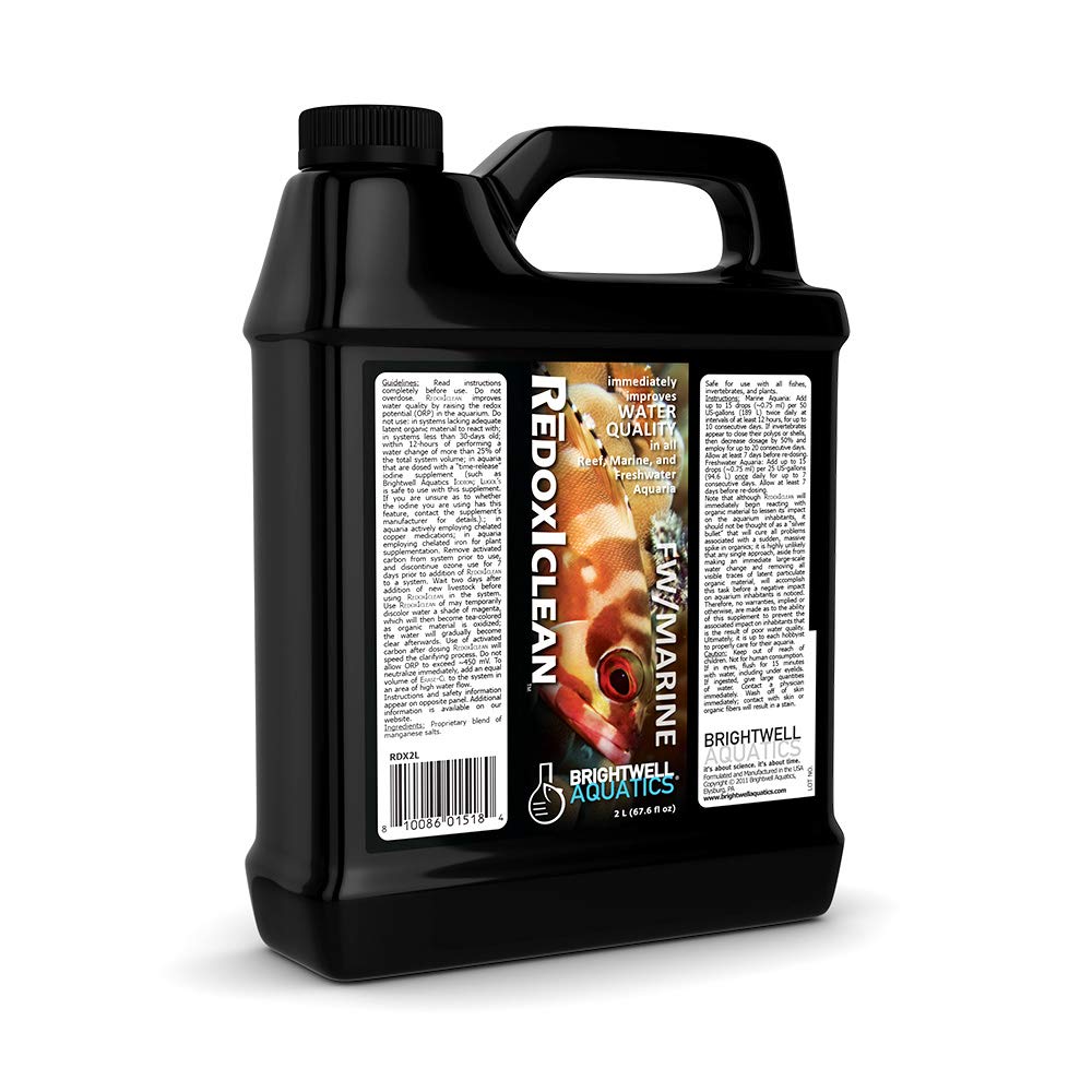 Brightwell Aquatics RedoxIclean, botella frontal, mejora la calidad del agua.
