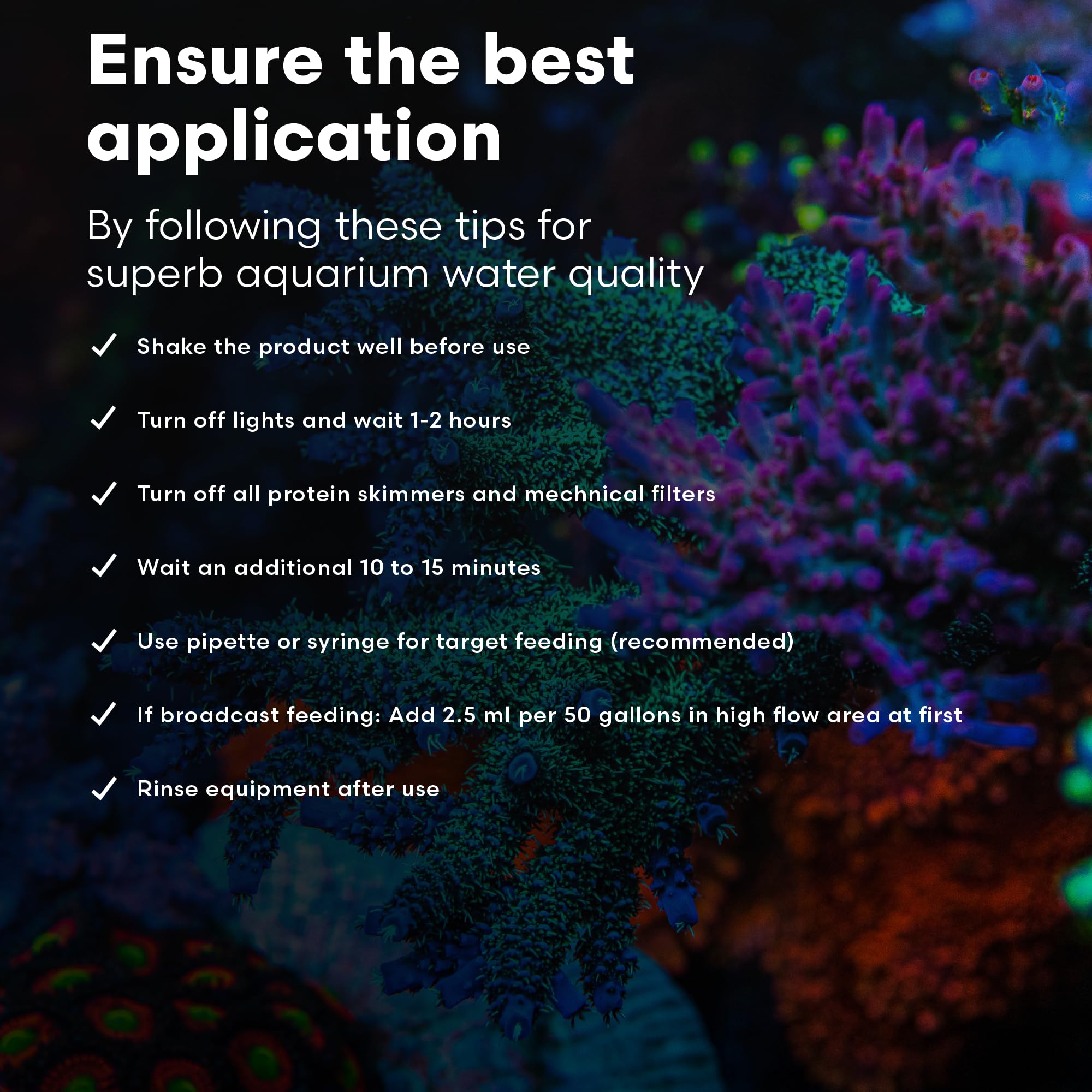 Brightwell Aquatics Reef Snow, sin-refrigeracion, almacenamiento flexible y largo periodo de vida.