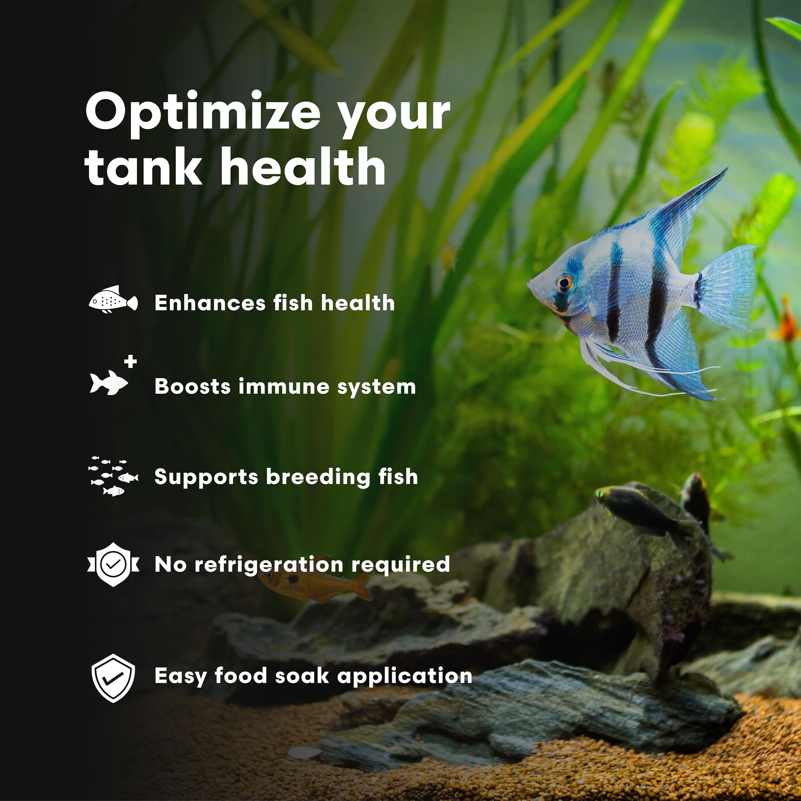 Brightwell Aquatics Vitamarin-F, remojar alimento para absorción óptima de nutrientes