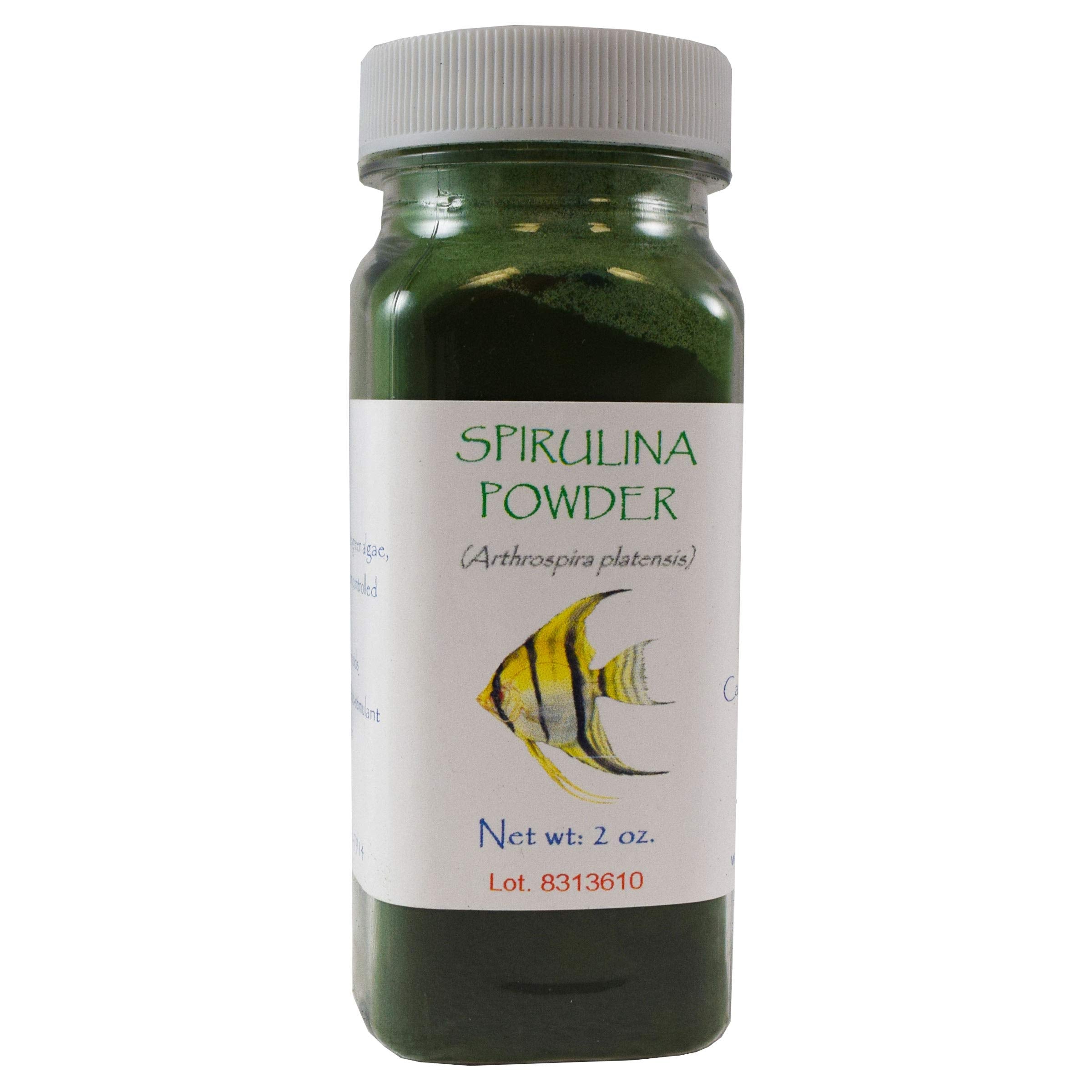 Brine Shrimp Direct Spirulina Powder en frasco: mejora coloración y crecimiento potencial de larvas y artemia