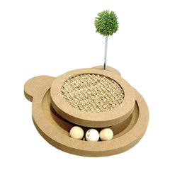 Britepaws rascador gato sisal base de madera para rascar y proteger muebles