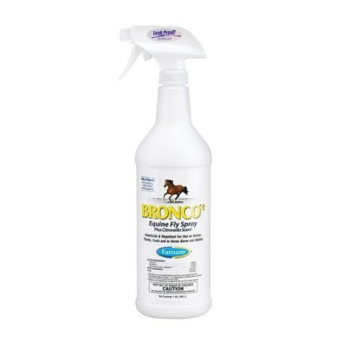 Bronco-e spray: botella de insecticida para caballos, protección contra moscas y garrapatas.