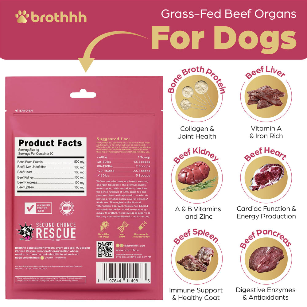 Brothhh aderezo ingredientes organos res para nutricion natural.
