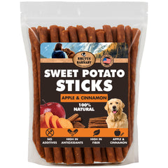 BRUTUS & BARNABY baton nets patates douces cannelle pomme, friandises idéales pour entraînement.