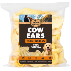 BRUTUS & BARNABY orejas de vaca enteras para perros, snack natural