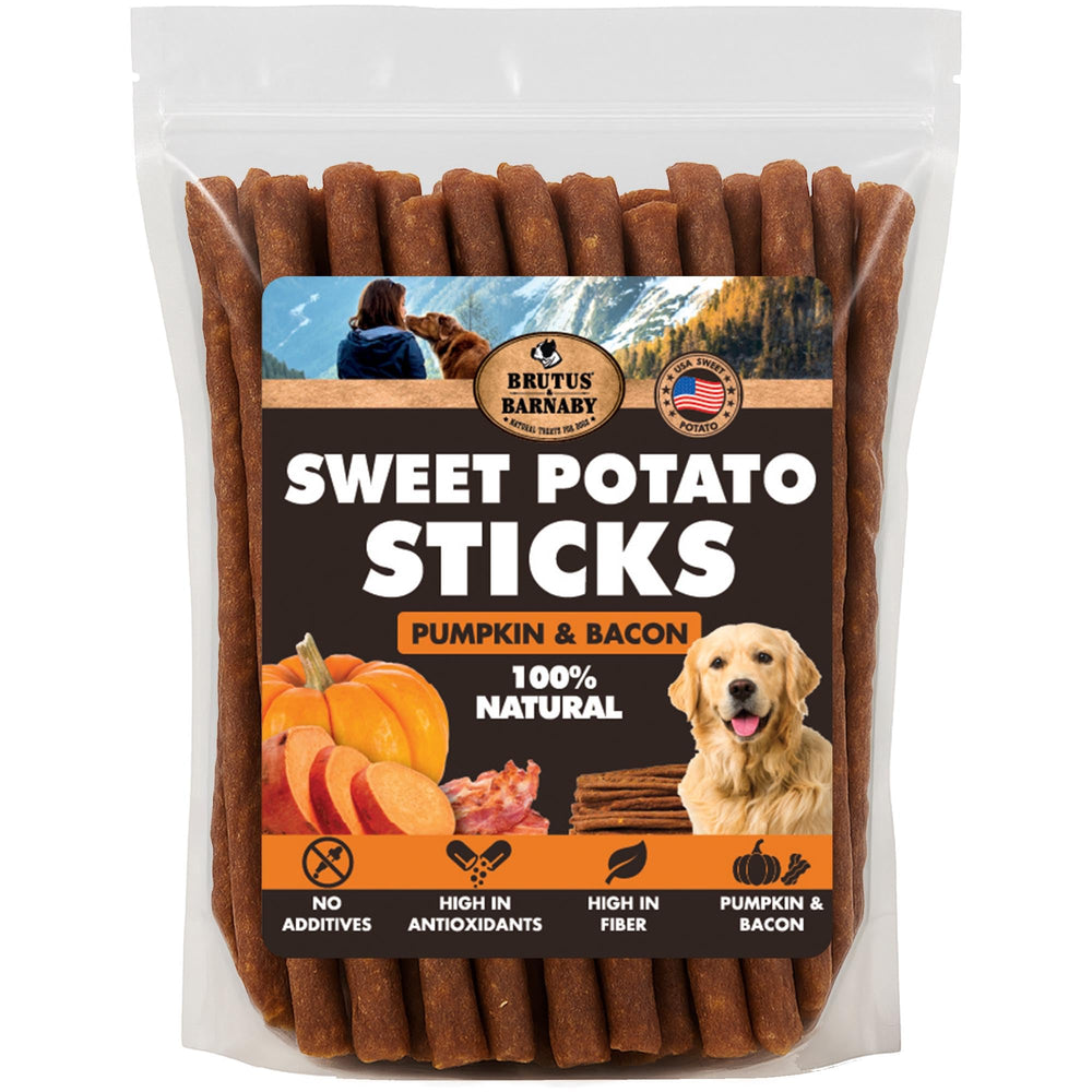 BRUTUS & BARNABY patatas dulces crujientes para entrenamiento con sabor a tocino