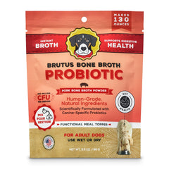 Brutus Broth polvo de caldo de hueso para perros, sabor atractivo para comidas diarias.