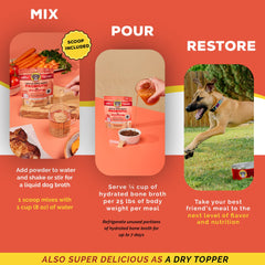 Brutus Broth sabor cerdo, ideal para estimular el apetito.