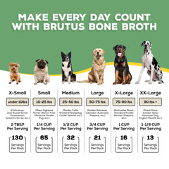 Brutus Broth sabor vegetal para comida diaria sin olor fuerte