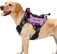 Arnés táctico Bruvoalon para perro grande, cómodo y duradero para aventuras.