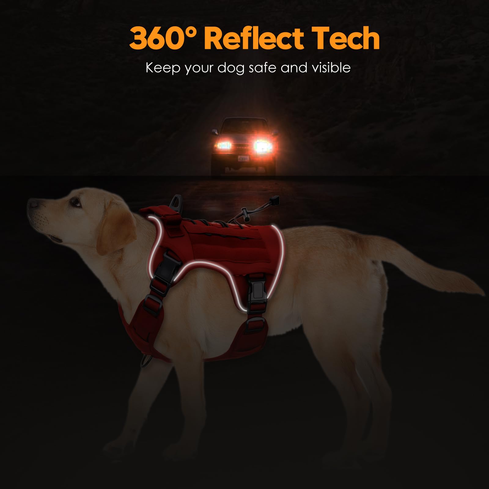 Borde reflectante Bruvoalon para visibilidad nocturna y seguridad.