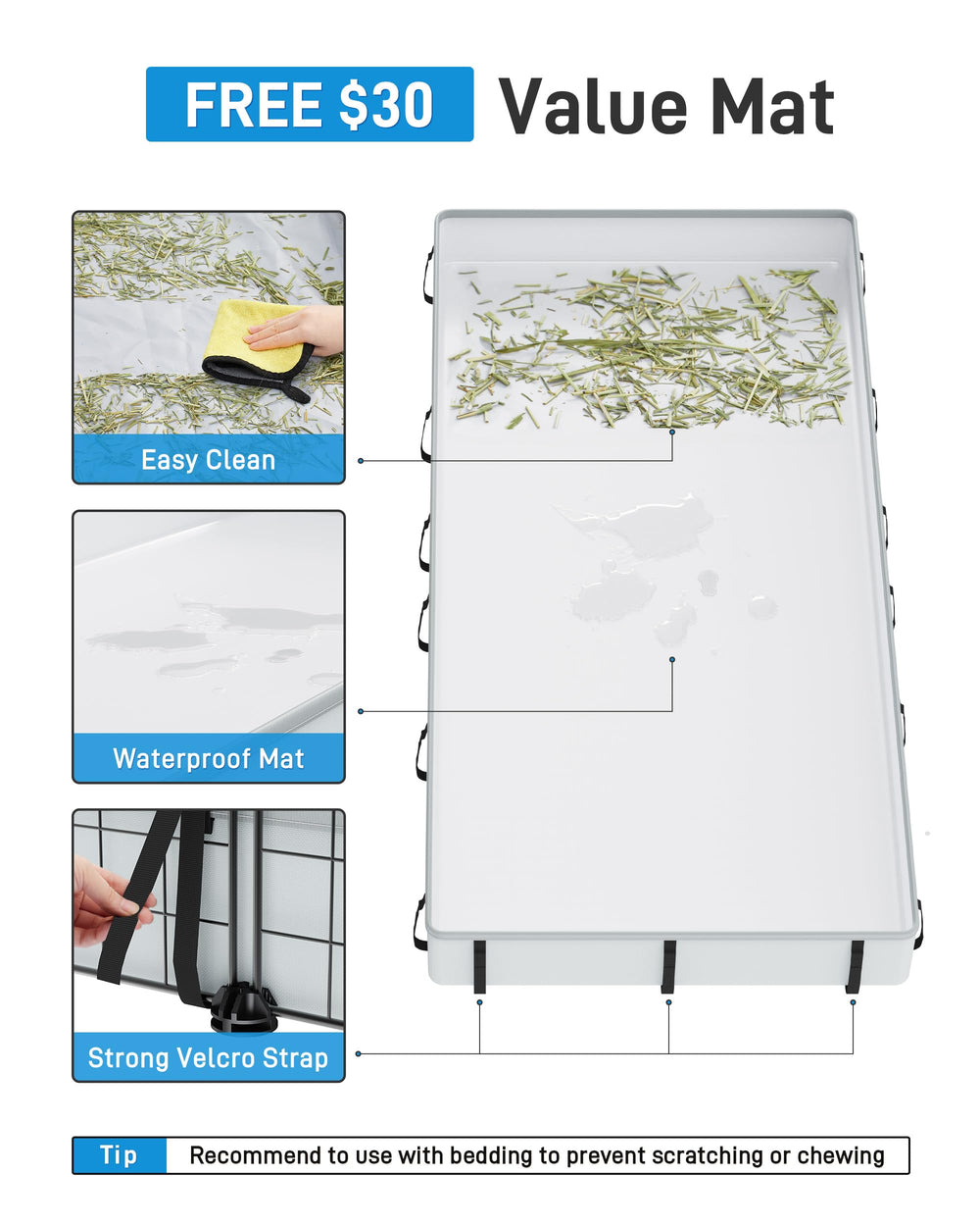 Uso interior Bucatstate: ideal para cobayas, conejos o roedores pequeños.