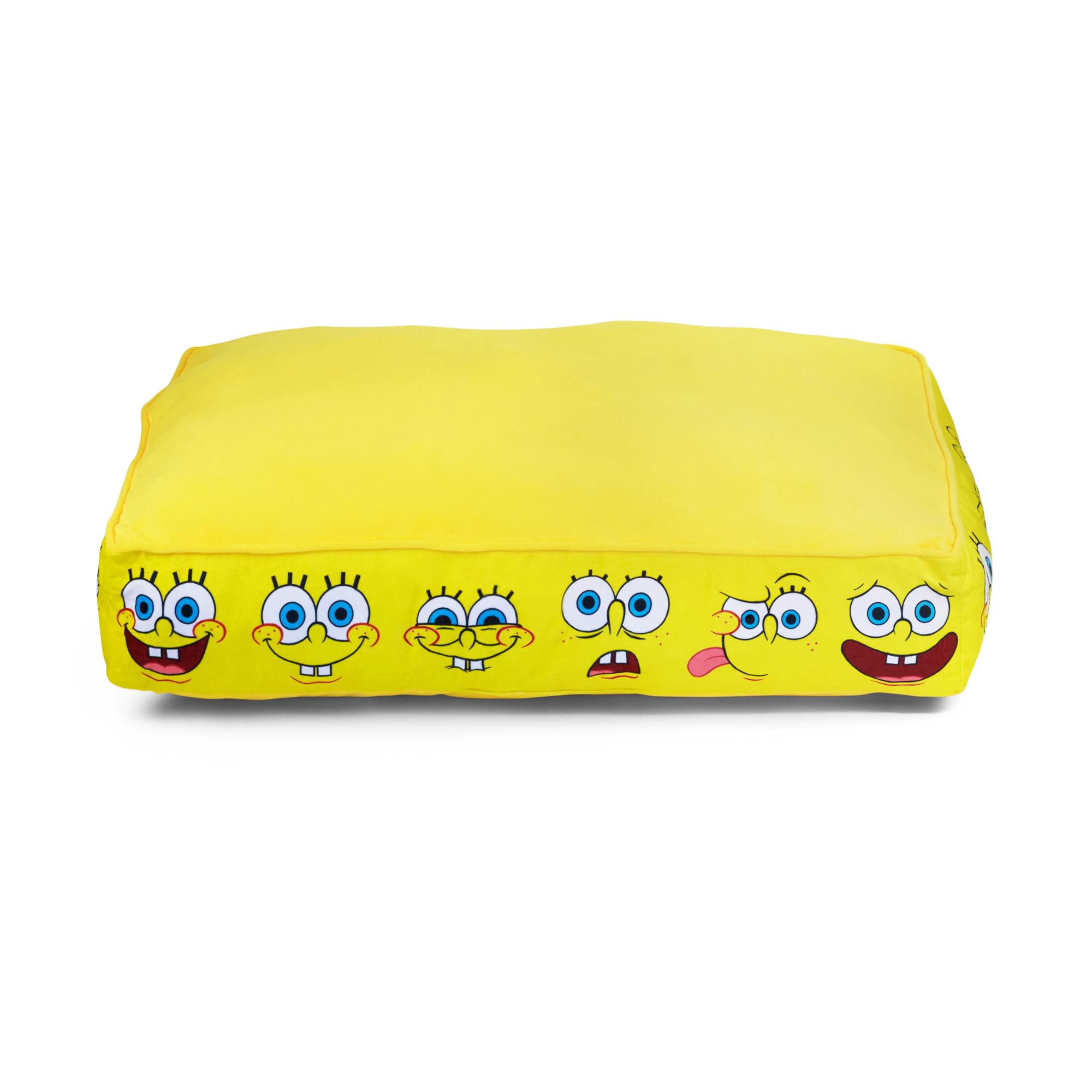 Cama Buckle-Down para perros con SpongeBob amarillo, descanso suave