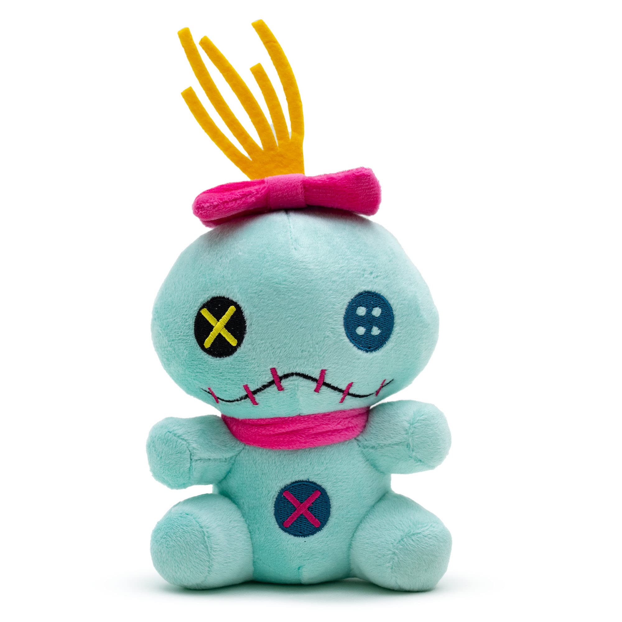 Bucke-Down Disney juguete para perro Scrump en postura sentada, ideal para juego suave.