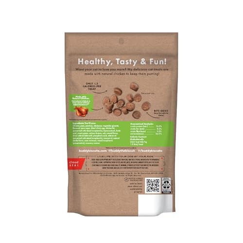 Empaque de 85 g de Buddy Biscuits Softies para gatos.