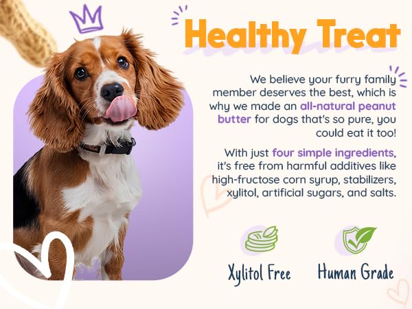 Buddy Budder Barkin Banana ofrece sabor sin conservantes artificiales.