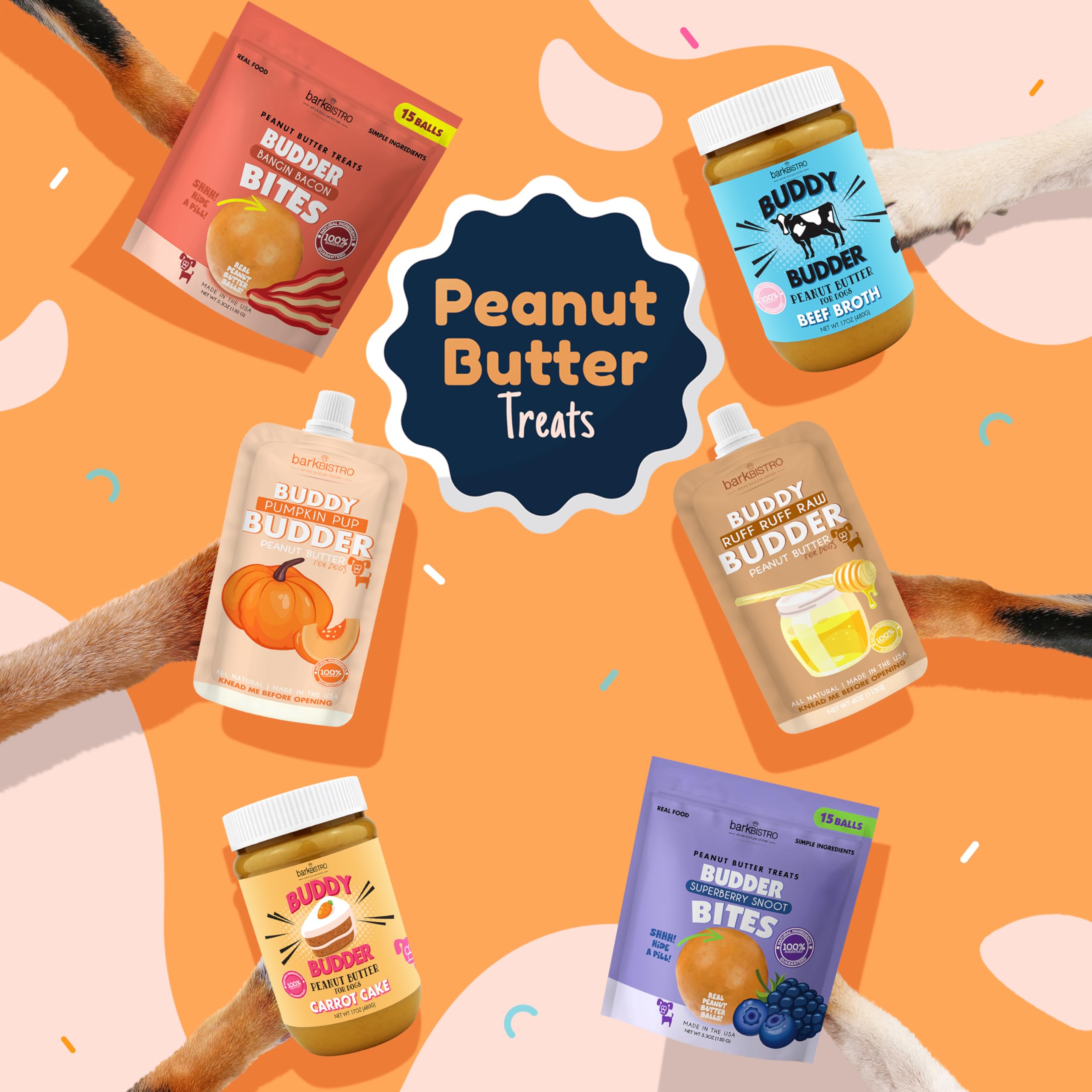 Buddy Budder tarro de 17 oz facilita premiar con sabor.