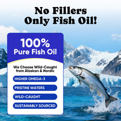 BuddyCheer Aceite de Salmón Alaska, cuidado del pelaje con brillo.