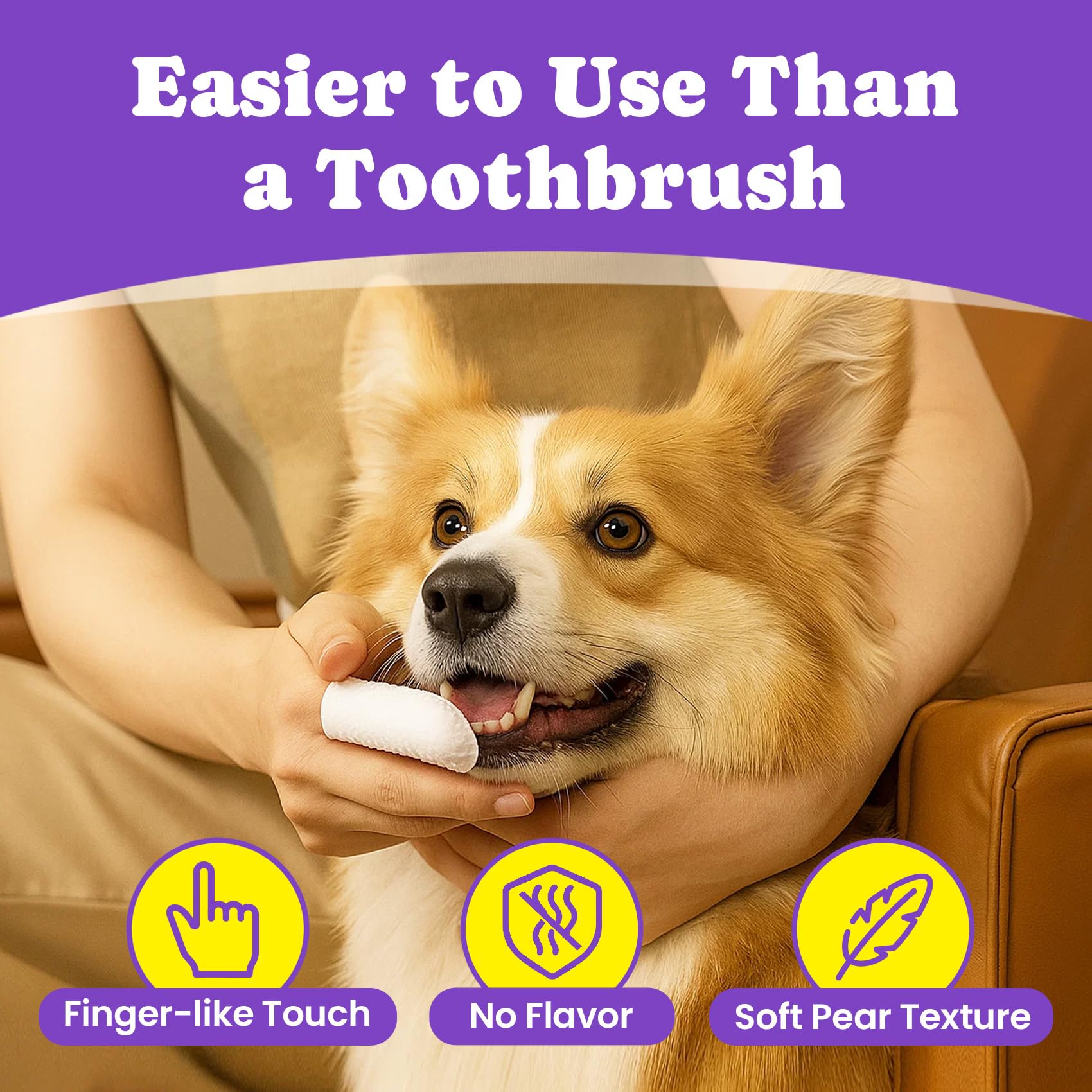 Limpieza dental rápida con BuddyCheer, ideal para rutina diaria.
