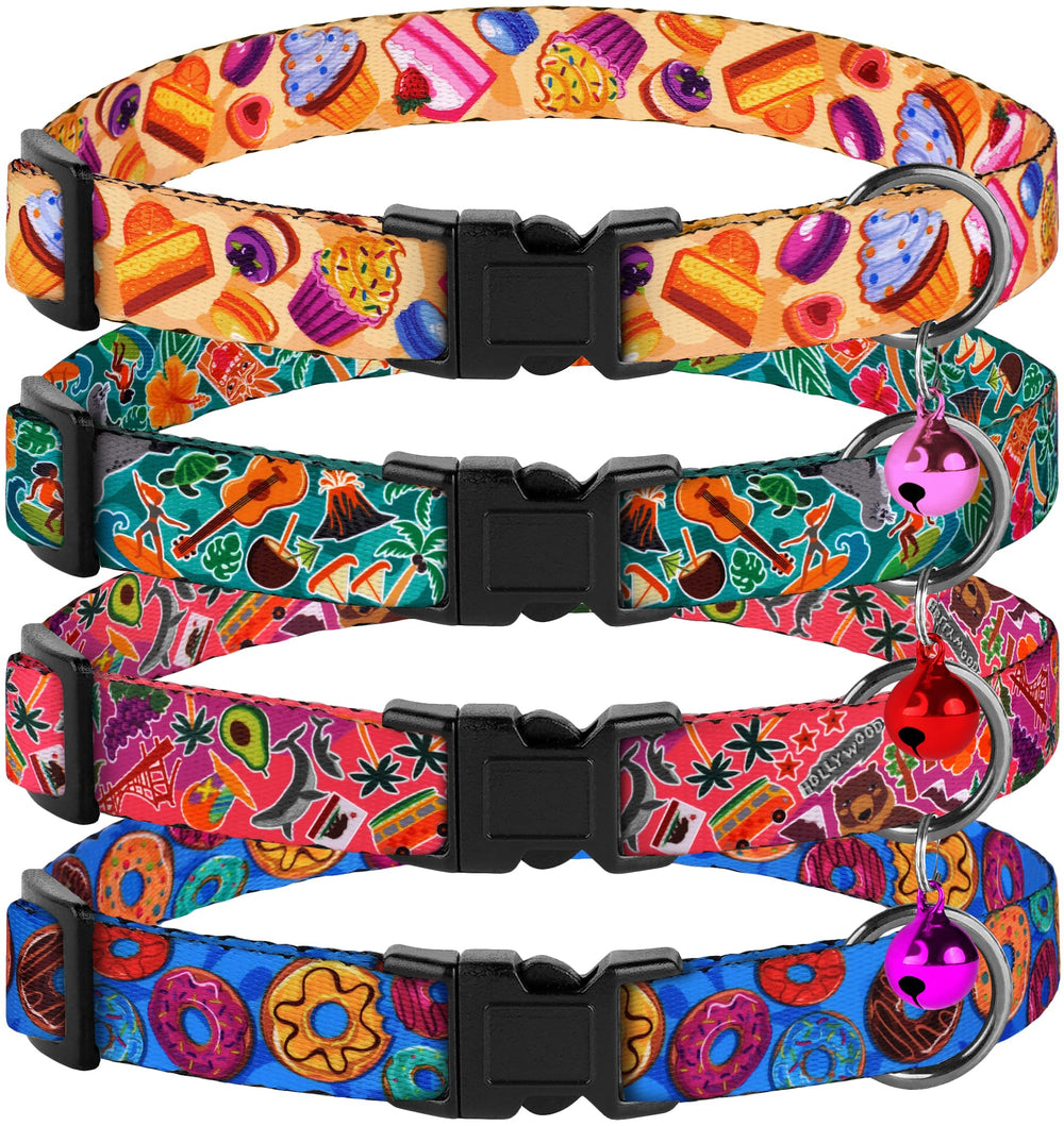 BudKAS collar gato naturaleza: nylon suave para uso diario.