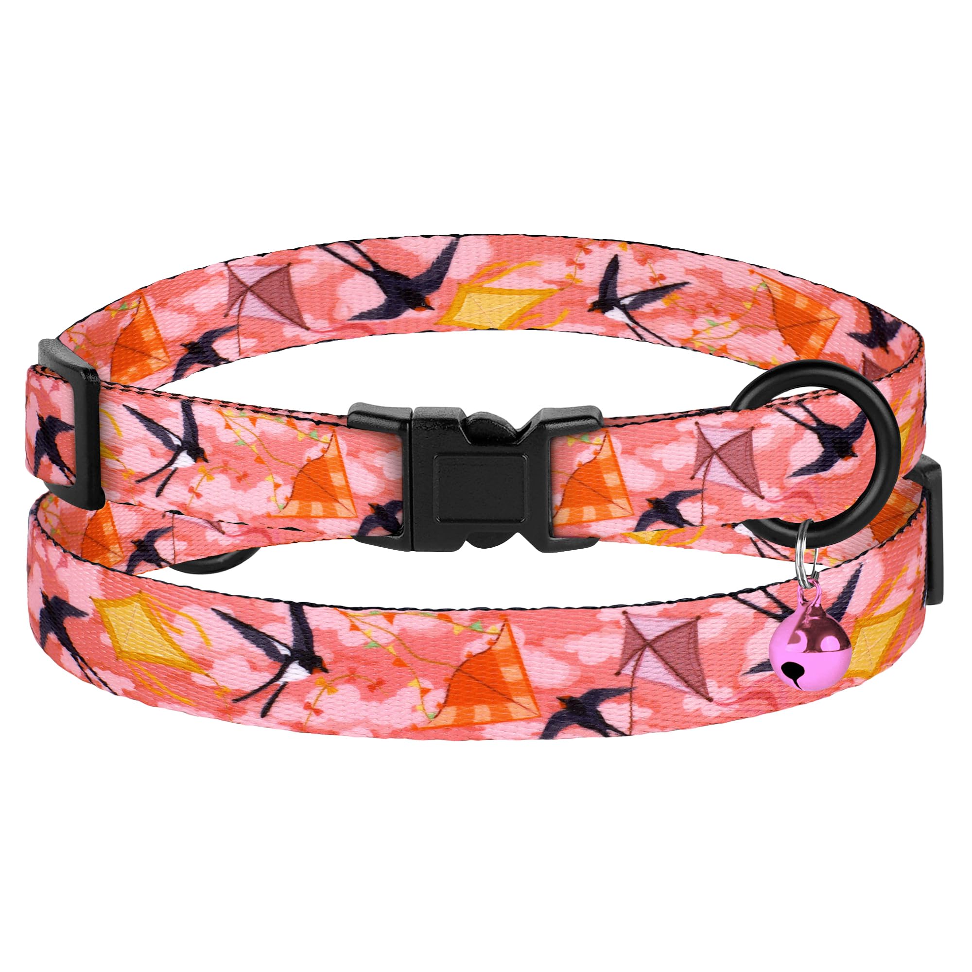 Collar BUDKAS estampado animal con cascabel y diseño único