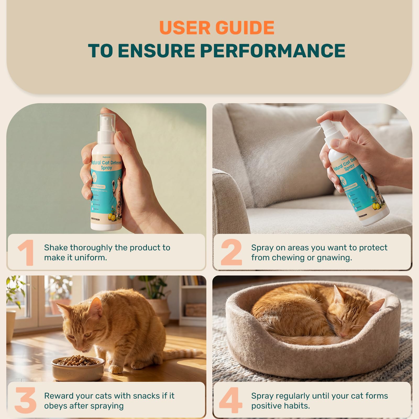 BUGAZOOM aroma-natural-para interiores sin residuo pegajoso.