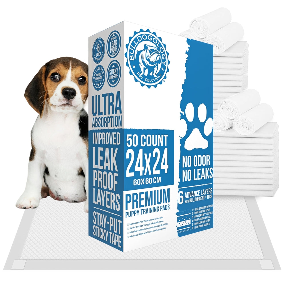 Bulldogology pads para perros 24x24, tamaño grande para entrenamiento diario