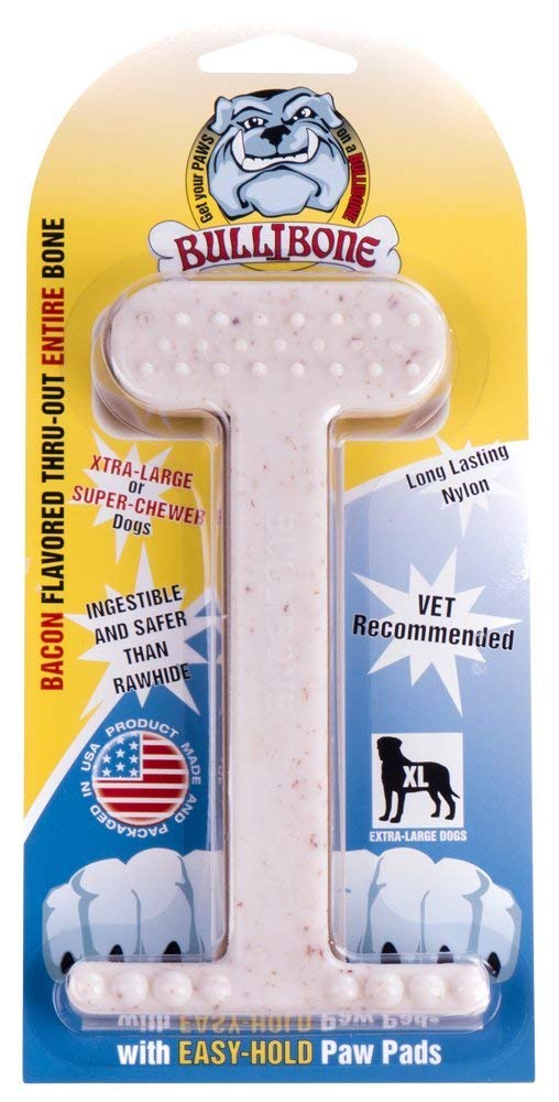 Bullibone hueso nylon dental con sabor a tocino para higiene bucal