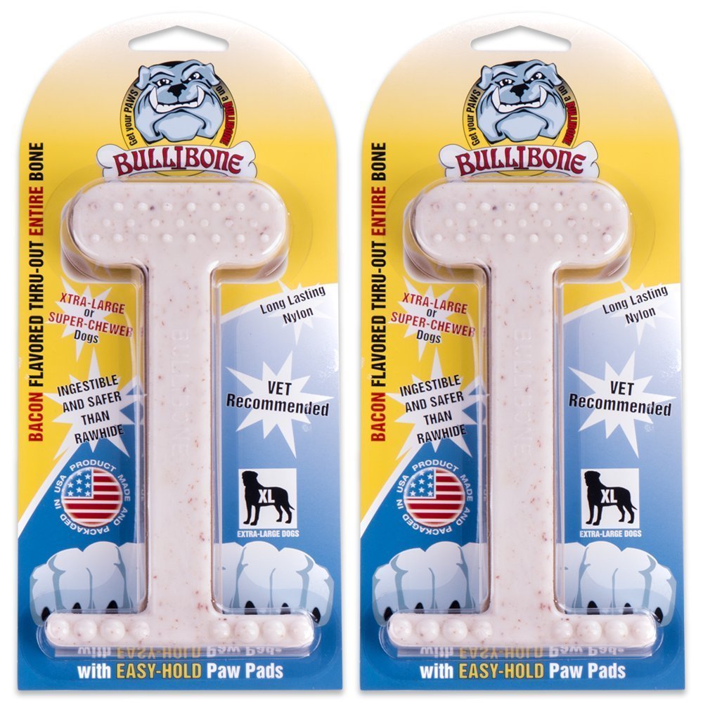 Bullibone hueso nylon duradero para perros grandes mejora masticación segura