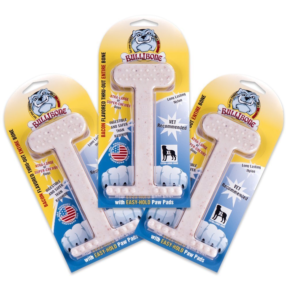 Bullibone Hueso nylon resistente: ideal para masticadores fuertes y uso diario.