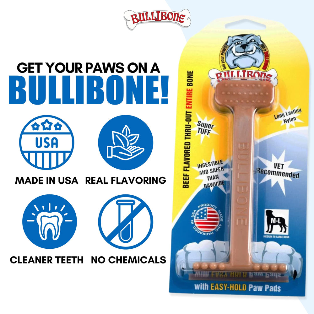 Bullibone prise-main-ergonomique: prise confortable pour petites races et mâchoires